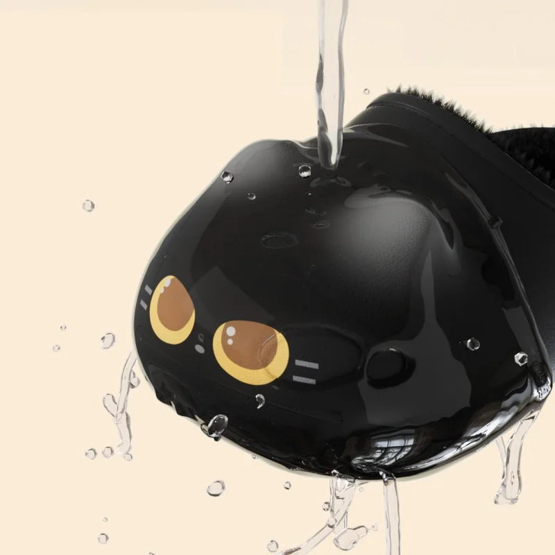 Black PawPrint Clogs