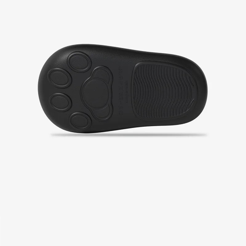 Black PawPrint Clogs