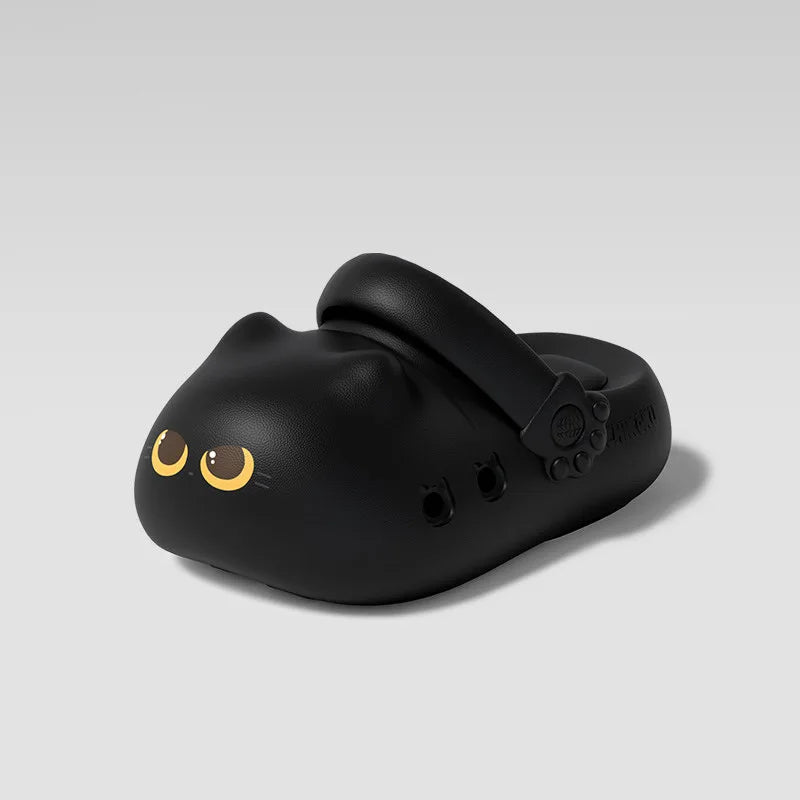 Black PawPrint Clogs